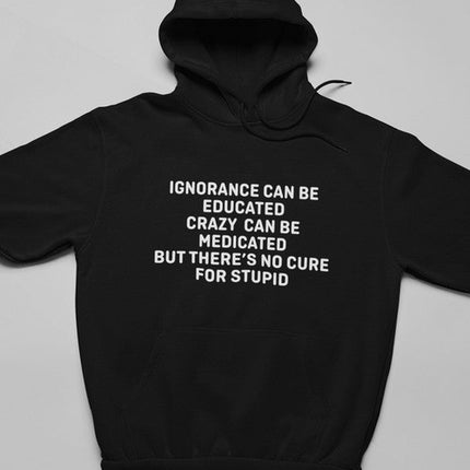 No Cure For Stupid Hoodie