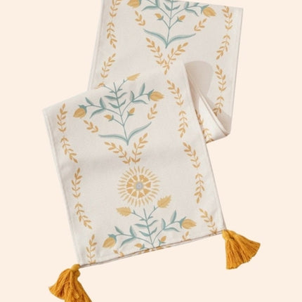 French Style Floral Table Runner