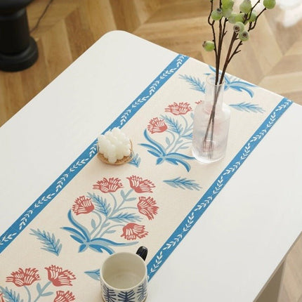 French Style Floral Table Runner