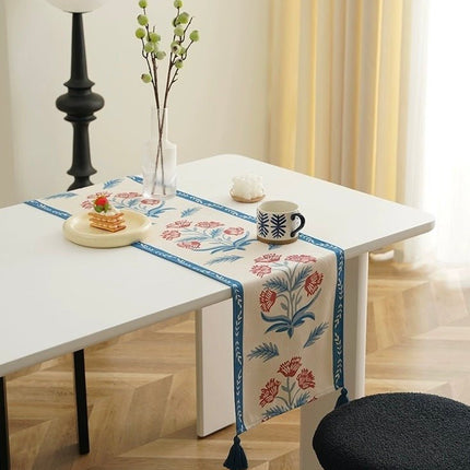 French Style Floral Table Runner