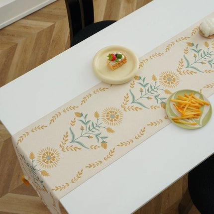 French Style Floral Table Runner