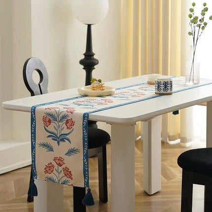 French Style Floral Table Runner