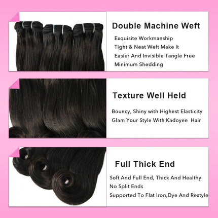 Beumax Double Drawn 12A Grade Straight Curve BUNDLES with CLOSURES &