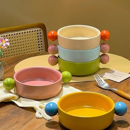 Gelato Pasta Bowl - Cute Dopamine Whimsical Ceramic Dinnerware
