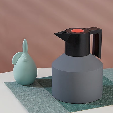 Insulated Geometric Water Pitcher - Large Thermal Jug for Cold or Hot