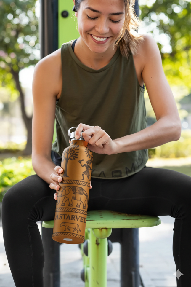 Bastar Art Bottle – Tribal Design, 750ml