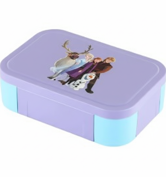Frozen Kids Lunchbox – Purple Lid, Light Blue Clasps