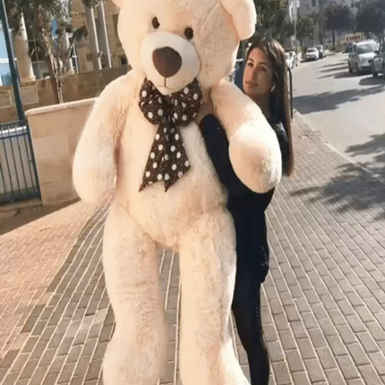 5 feet teddy bear gift 150cm beige colour soft toy
