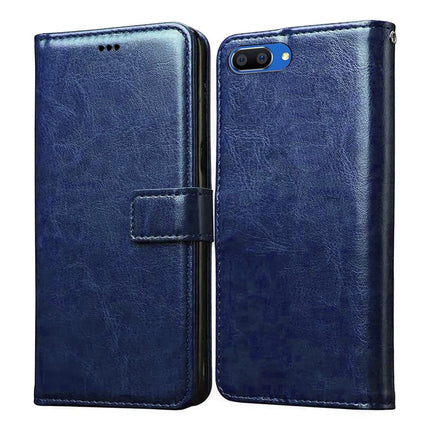 A3S Blue Leather Wallet Case