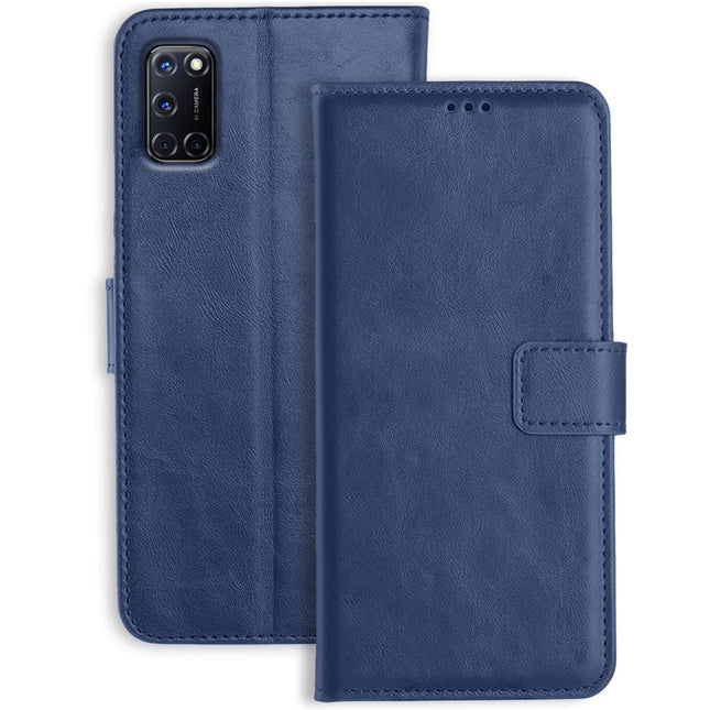 A52 Blue Leather Wallet Phone Case
