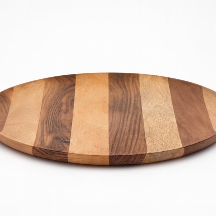 Handcrafted Oval Wooden Serving Tray