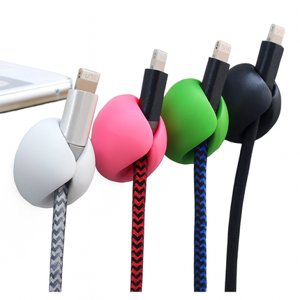 Silicone Cable Organizer – 4 Pack