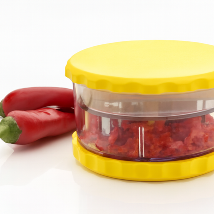Mini Manual Food Chopper – Yellow