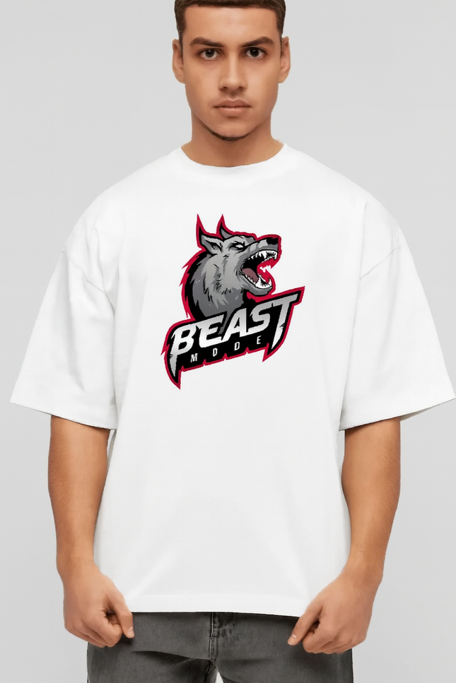 Men Graphic Print Round Neck Organic Cotton T-Shirt-White (Size-L) |