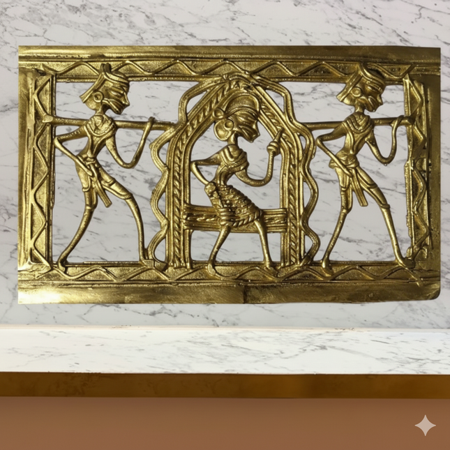 Tribal Brass Wall Art – Palanquin Motif