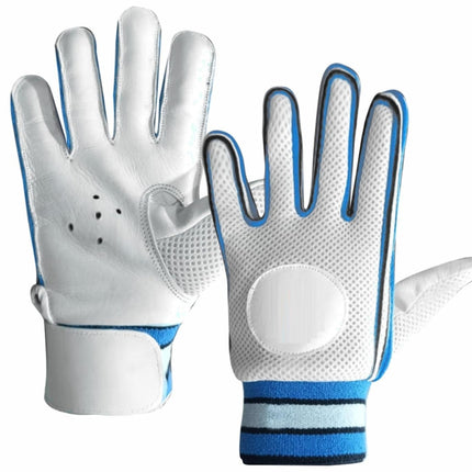 League White Blue Batting Gloves Large