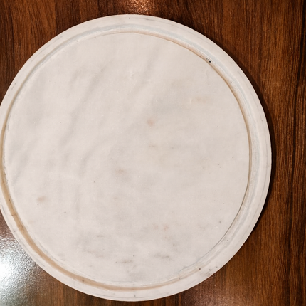 White Marble Chakla for Roti – 9 Inch