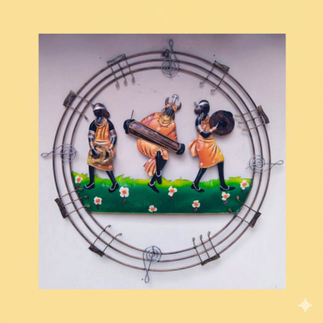 Musical Wall Art – Tribal Metal Decor