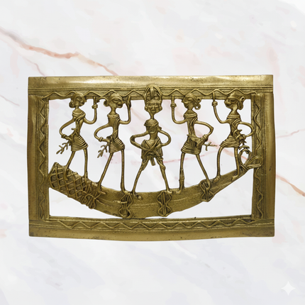 Brass Tribal Boat Figurine – Dhokra Art