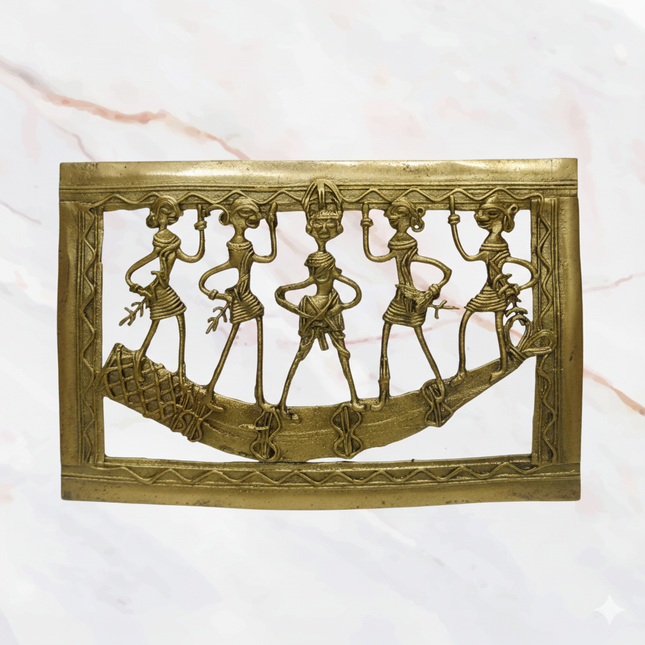 Brass Tribal Boat Figurine – Dhokra Art