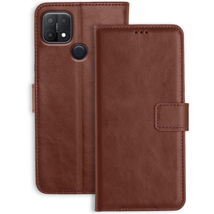 A15 Brown Wallet Case – Leather Flip Cover