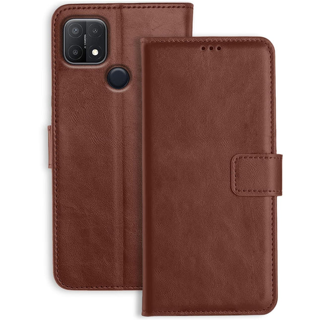 A15 Brown Wallet Case – Leather Flip Cover