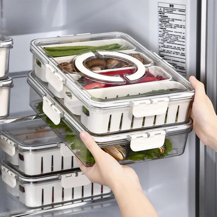 4 Compartment Fridge Organizer Box – 3500ML