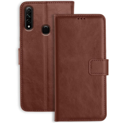 A31 Brown Leather Wallet Phone Case
