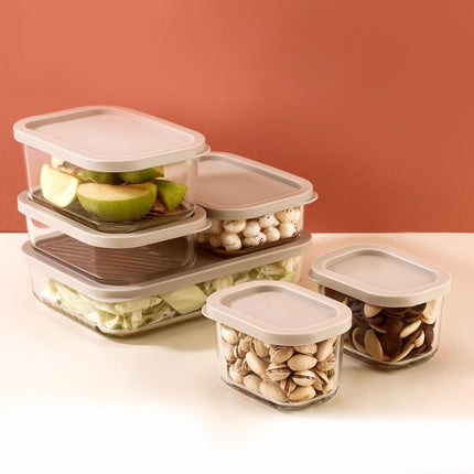 Mixed Glass Storage Containers Set of 6 – Ivory