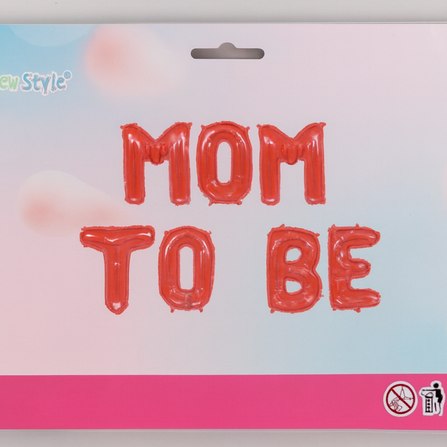 MOM Balloon Hoop Decor – Peach & White