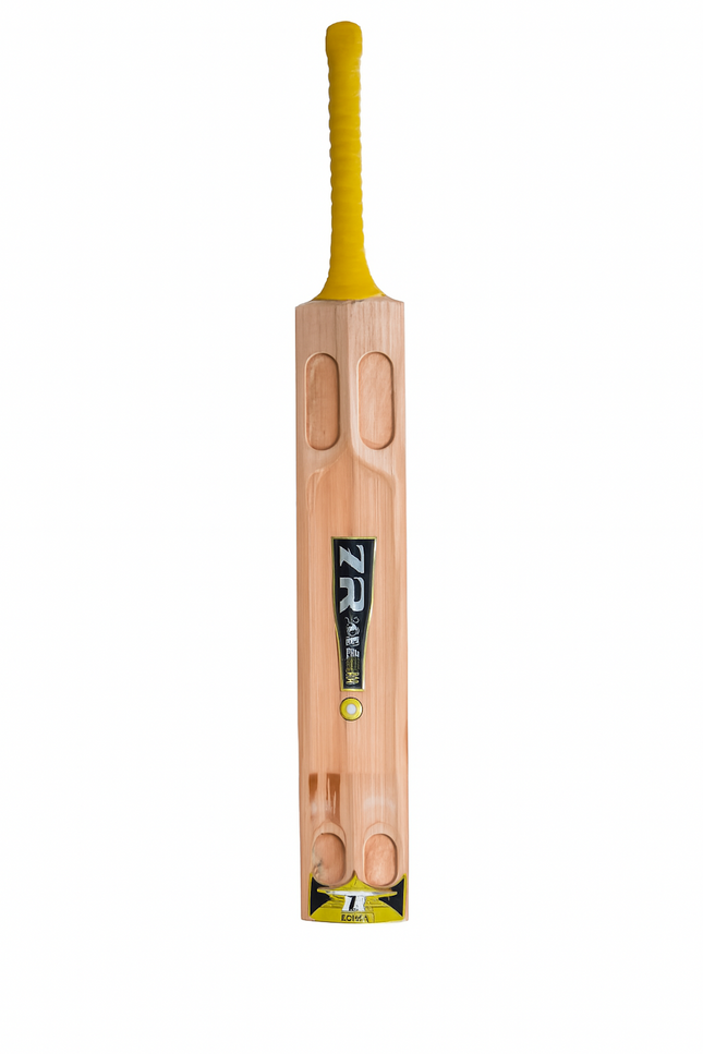 7R Zest Scoop Wooden Cricket Bat (Yellow)