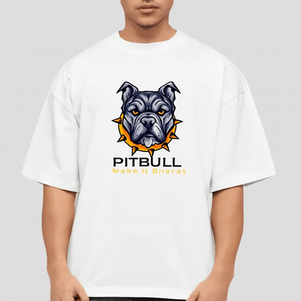 Men Graphic Print Round Neck Organic Cotton T-Shirt-White (Size-M) |