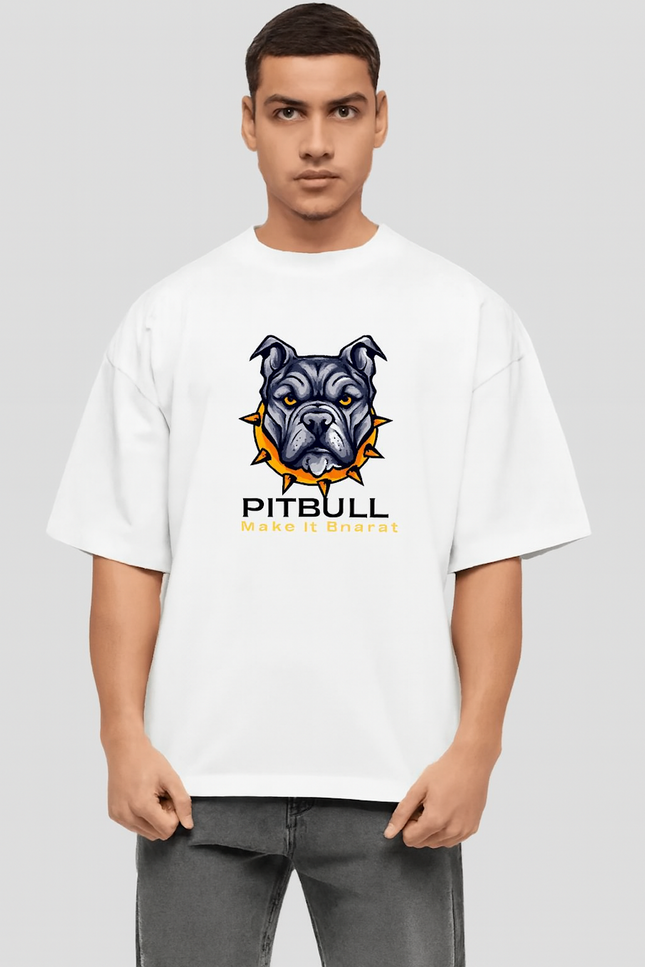 Men Graphic Print Round Neck Organic Cotton T-Shirt-White (Size-M) |