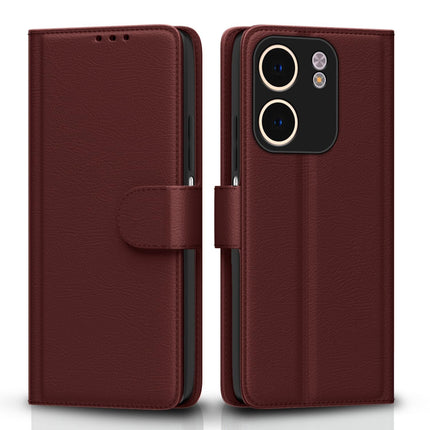 A5X Wallet Case – Brown Leather Flip Cover