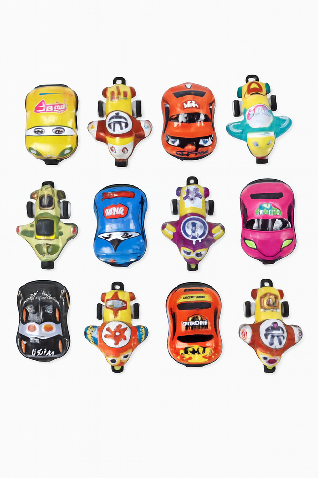 Mini Toy Cars & Bikes Set – 12 Pcs