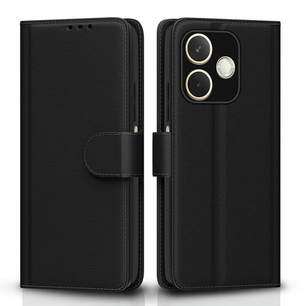 A5 Pro 5G Black Leather Wallet Case