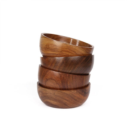 Plain Wooden Salad/Snack Bowls Set of 4