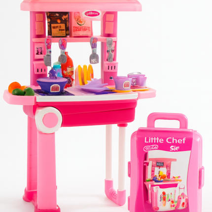Little Chef Pink Toy Kitchen Set