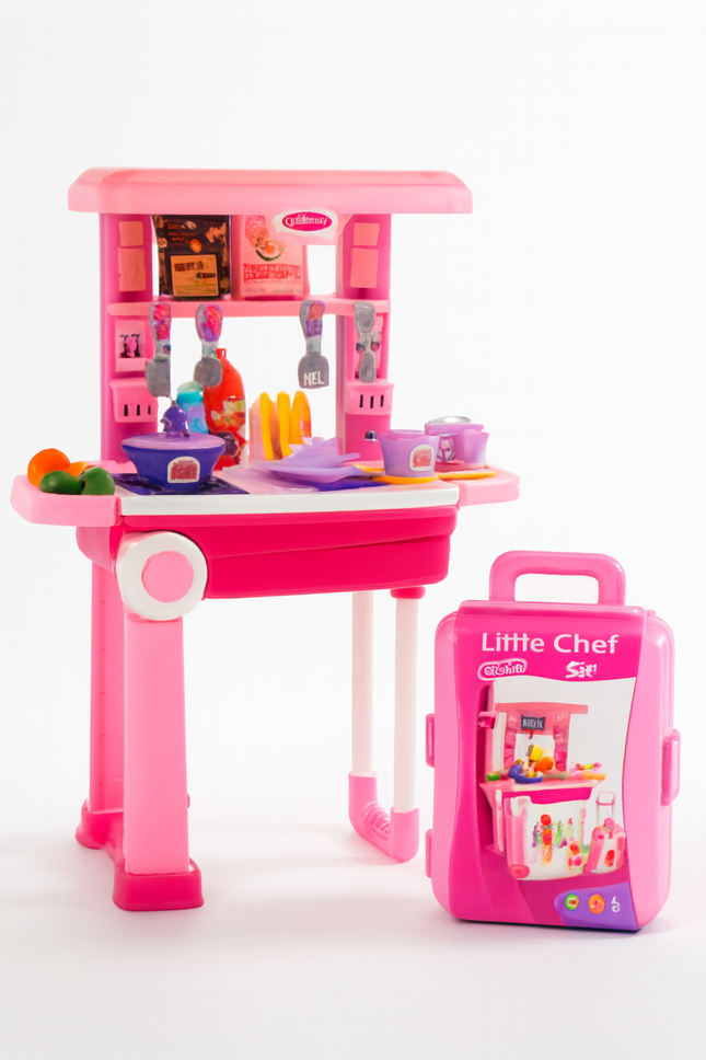 Little Chef Pink Toy Kitchen Set