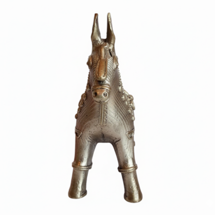 Bronze Horse Figurine – Handcrafted Metal Decor