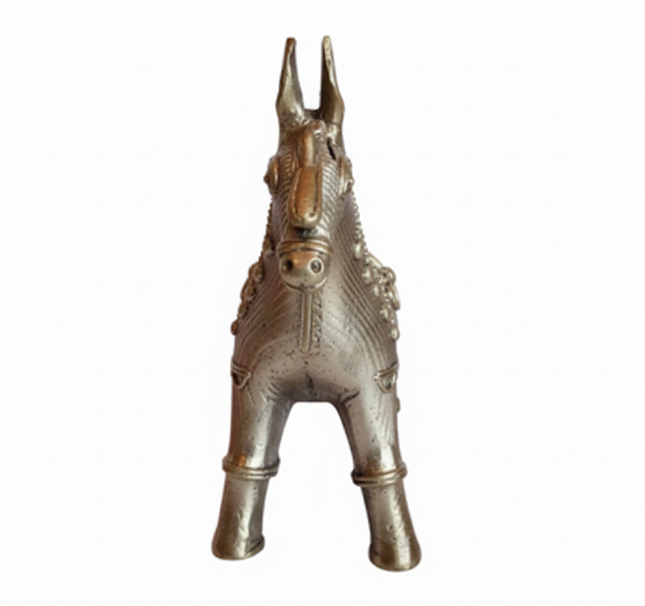 Bronze Horse Figurine – Handcrafted Metal Decor