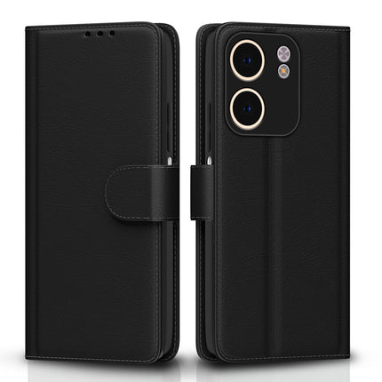 A5X Black Leather Wallet Phone Case