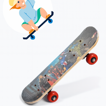 Marvel Superhero Skateboard – Red Wheels