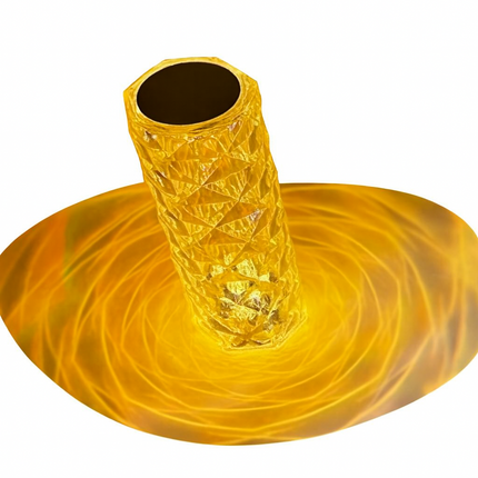 Golden Energy Core Cylinder – Futuristic Decor