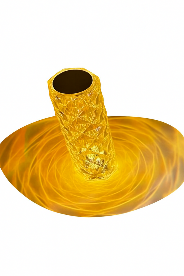 Golden Energy Core Cylinder – Futuristic Decor