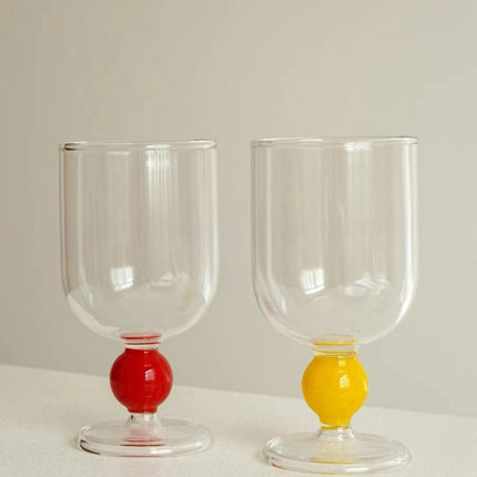 Gumballs Wine Glass - Eclectic Whimsical Coloured Cocktail Glasses