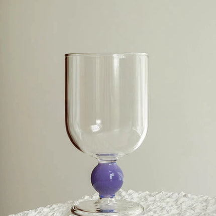 Gumballs Wine Glass - Eclectic Whimsical Coloured Cocktail Glasses