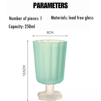 Hand Blown Petal Goblets - Cute Whimsical Colored Wine Glasses