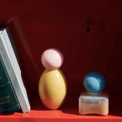 Handblown Bonbon Decorative Jar, Dopamine Decor, Whimsical Diffuser