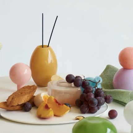 Handblown Bonbon Decorative Jar, Dopamine Decor, Whimsical Diffuser